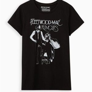 NWT Torrid Fleetwood Mac Rumours Black T-Shirt